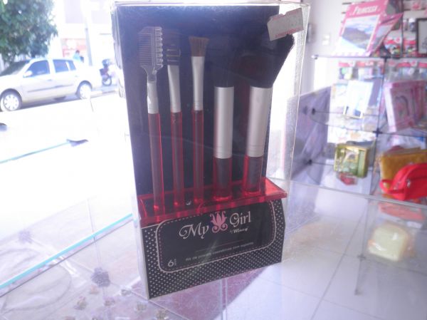 Kit de 5 pinceis Vermelhos- My Girl